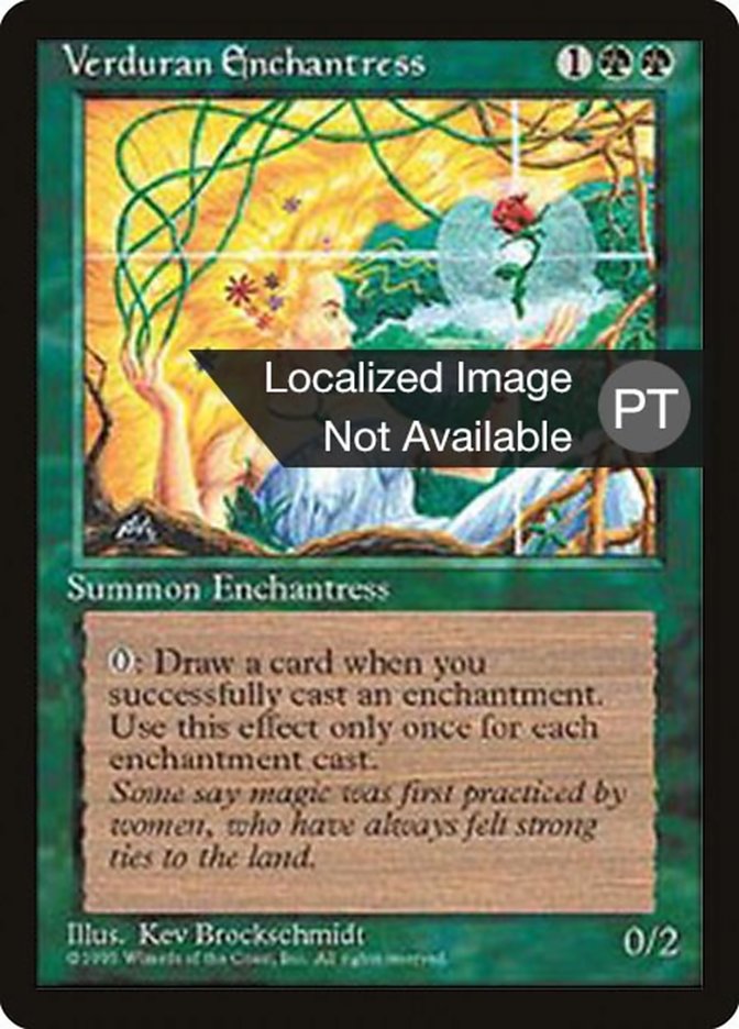 Verduran Enchantress [Fourth Edition (Foreign Black Border)] | Boutique FDB TCG