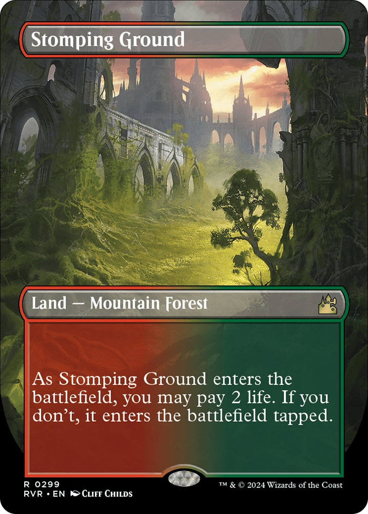 Stomping Ground (Borderless) [Ravnica Remastered] | Boutique FDB TCG