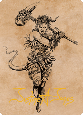 Karlach, Fury of Avernus Art Card (54) (Gold-Stamped Signature) [Commander Legends: Battle for Baldur's Gate Art Series] | Boutique FDB TCG