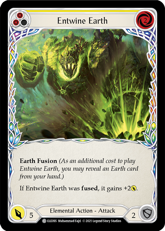 Entwine Earth (Yellow) [ELE095] (Tales of Aria)  1st Edition Rainbow Foil | Boutique FDB TCG