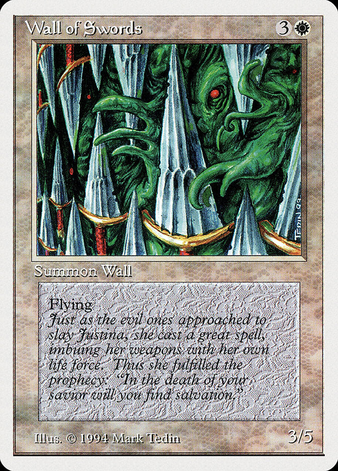 Wall of Swords [Summer Magic / Edgar] | Boutique FDB TCG