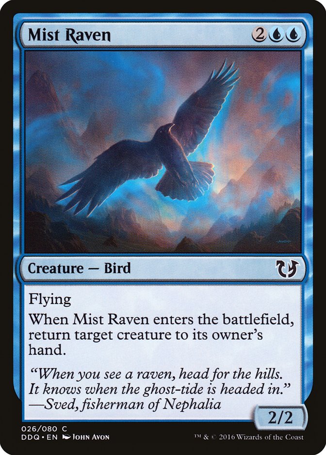 Mist Raven [Duel Decks: Blessed vs. Cursed] | Boutique FDB TCG