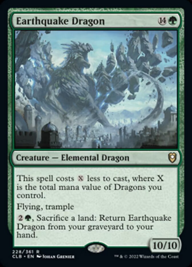 Earthquake Dragon [Commander Legends: Battle for Baldur's Gate] | Boutique FDB TCG