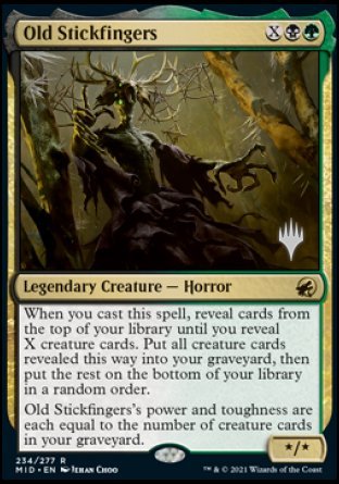 Old Stickfingers (Promo Pack) [Innistrad: Midnight Hunt Promos] | Boutique FDB TCG