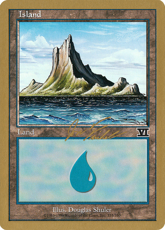 Island (jf335) (Jon Finkel) [World Championship Decks 2000] | Boutique FDB TCG