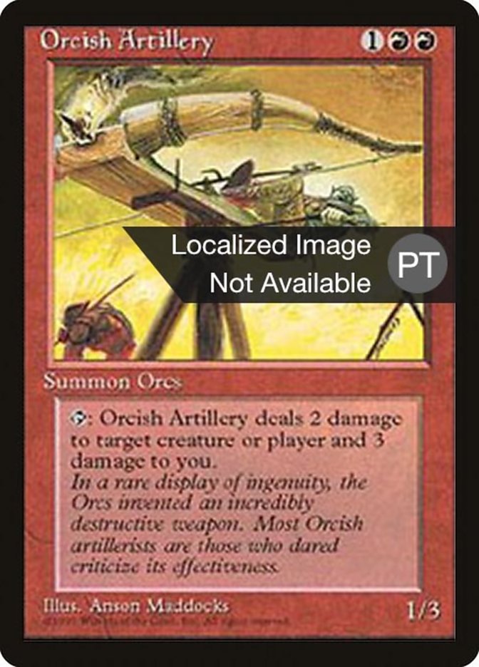 Orcish Artillery [Fourth Edition (Foreign Black Border)] | Boutique FDB TCG
