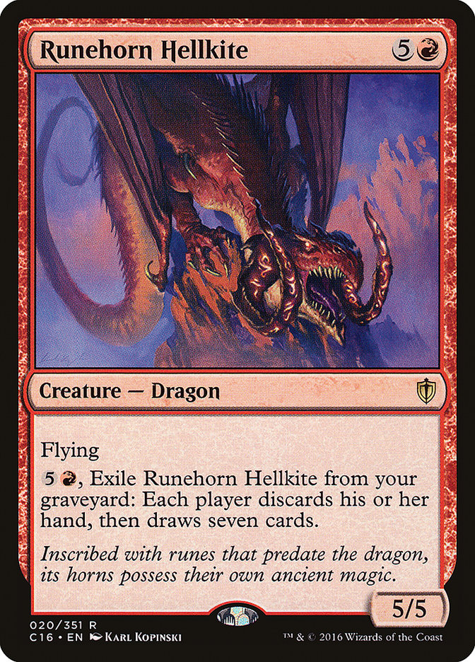 Runehorn Hellkite [Commander 2016] | Boutique FDB TCG