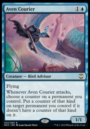 Aven Courier (Promo Pack) [Streets of New Capenna Commander Promos] | Boutique FDB TCG