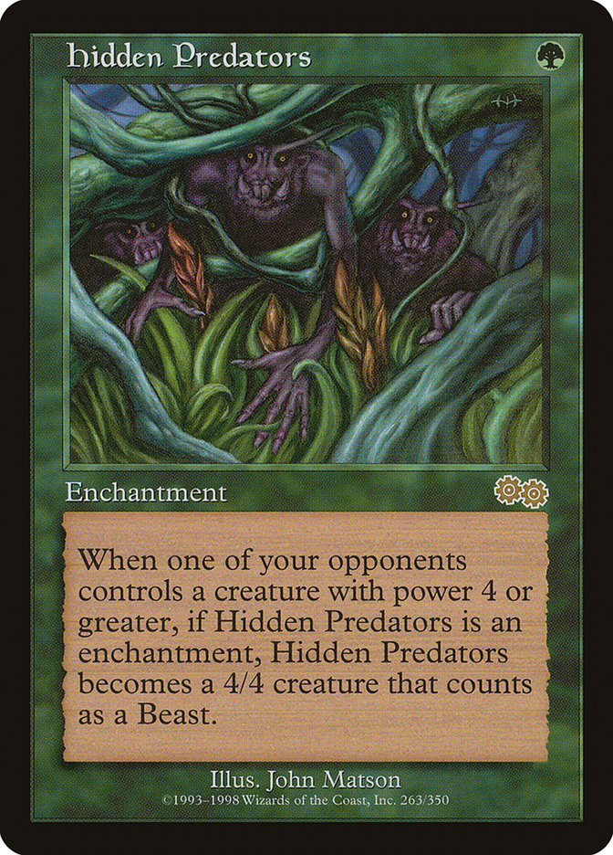 Hidden Predators [Urza's Saga] | Boutique FDB TCG