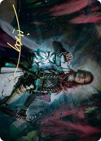 Tergrid, God of Fright Art Card (Gold-Stamped Signature) [Kaldheim Art Series] | Boutique FDB TCG