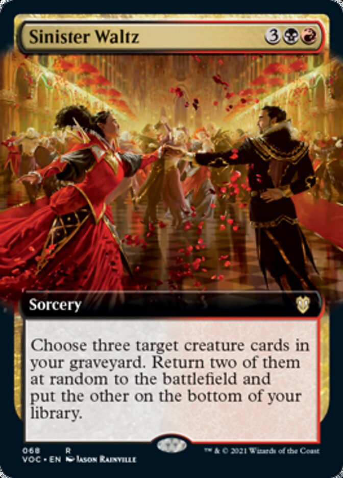 Sinister Waltz (Extended Art) [Innistrad: Crimson Vow Commander] | Boutique FDB TCG