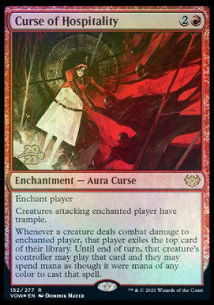 Curse of Hospitality [Innistrad: Crimson Vow Prerelease Promos] | Boutique FDB TCG