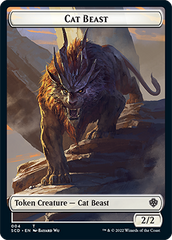 Elf Warrior // Cat Beast Double-Sided Token [Starter Commander Decks] | Boutique FDB TCG
