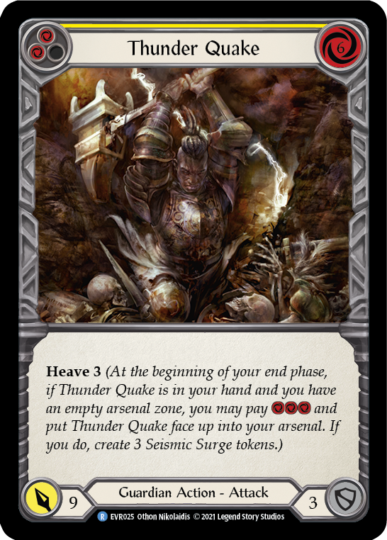 Thunder Quake (Yellow) [EVR025] (Everfest)  1st Edition Normal | Boutique FDB TCG