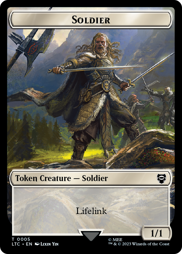 Soldier // Food Token [The Lord of the Rings: Tales of Middle-Earth Commander Tokens] | Boutique FDB TCG