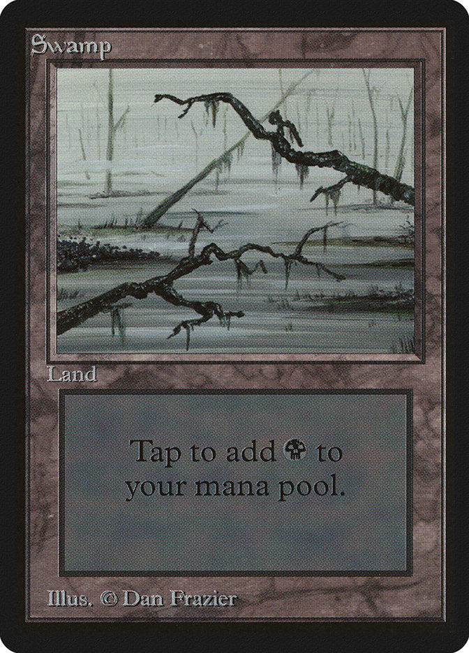 Swamp (296) [Beta Edition] | Boutique FDB TCG