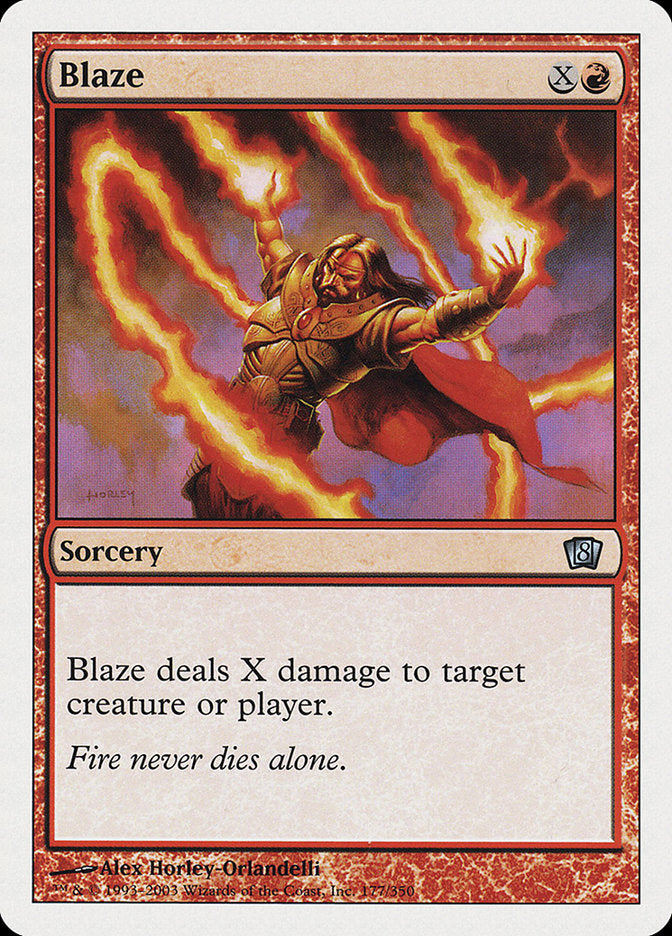 Blaze [Eighth Edition] | Boutique FDB TCG