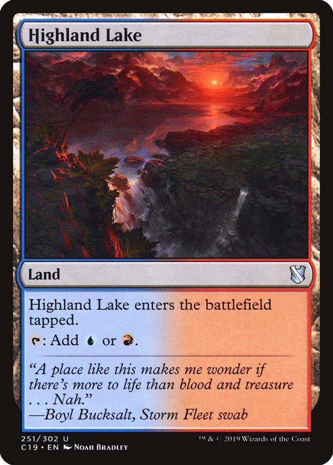 Highland Lake [Commander 2019] | Boutique FDB TCG