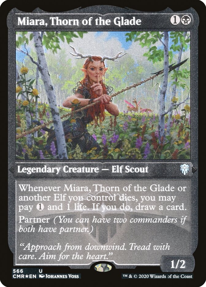 Miara, Thorn of the Glade (Etched) [Commander Legends] | Boutique FDB TCG