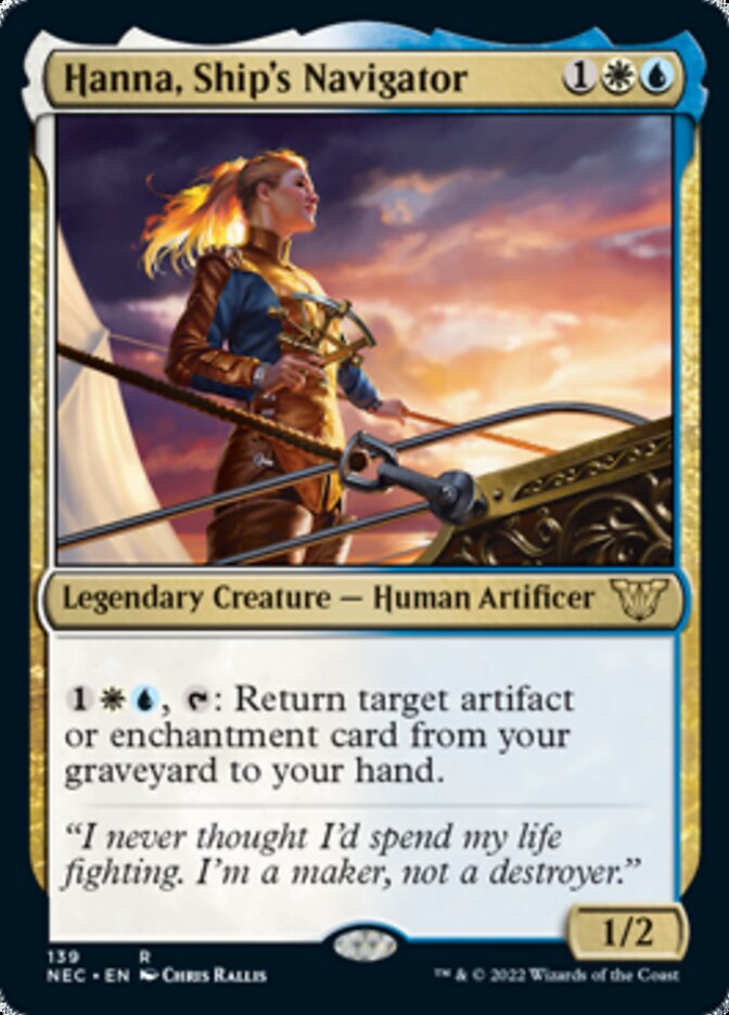 Hanna, Ship's Navigator [Kamigawa: Neon Dynasty Commander] | Boutique FDB TCG