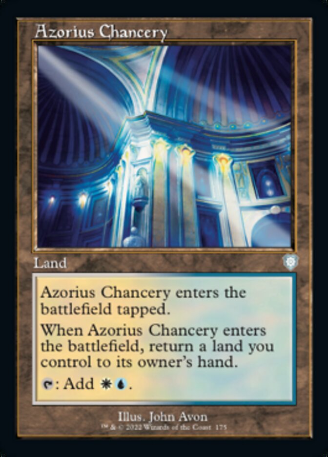 Azorius Chancery (Retro) [The Brothers' War Commander] | Boutique FDB TCG