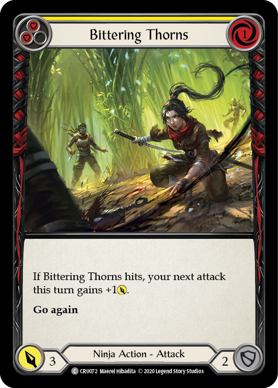 Bittering Thorns [CRU072] (Crucible of War)  1st Edition Normal | Boutique FDB TCG