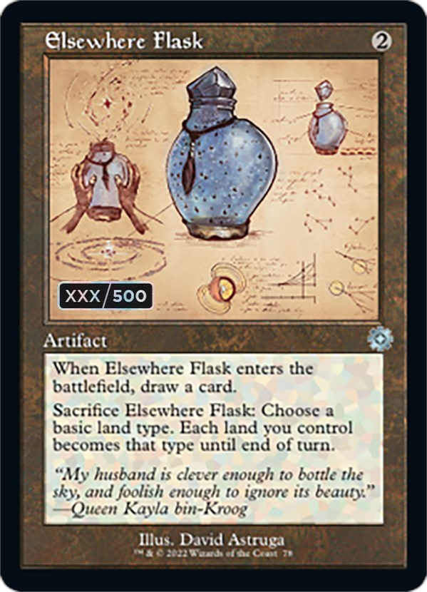 Elsewhere Flask (Retro Schematic) (Serialized) [The Brothers' War Retro Artifacts] | Boutique FDB TCG