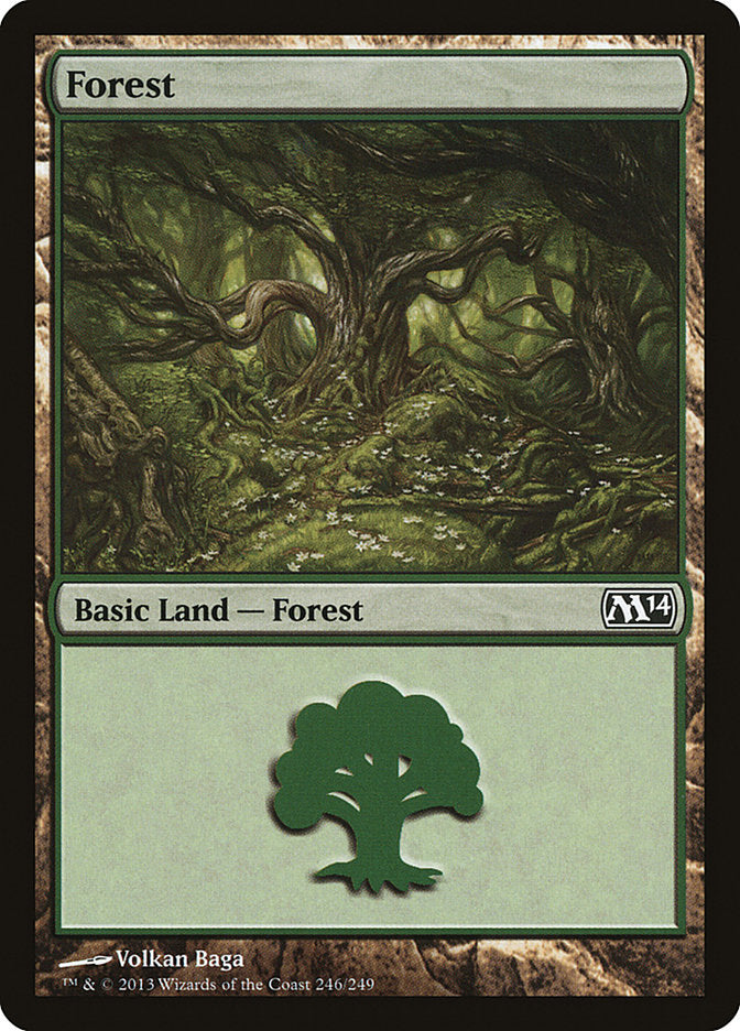 Forest (246) [Magic 2014] | Boutique FDB TCG