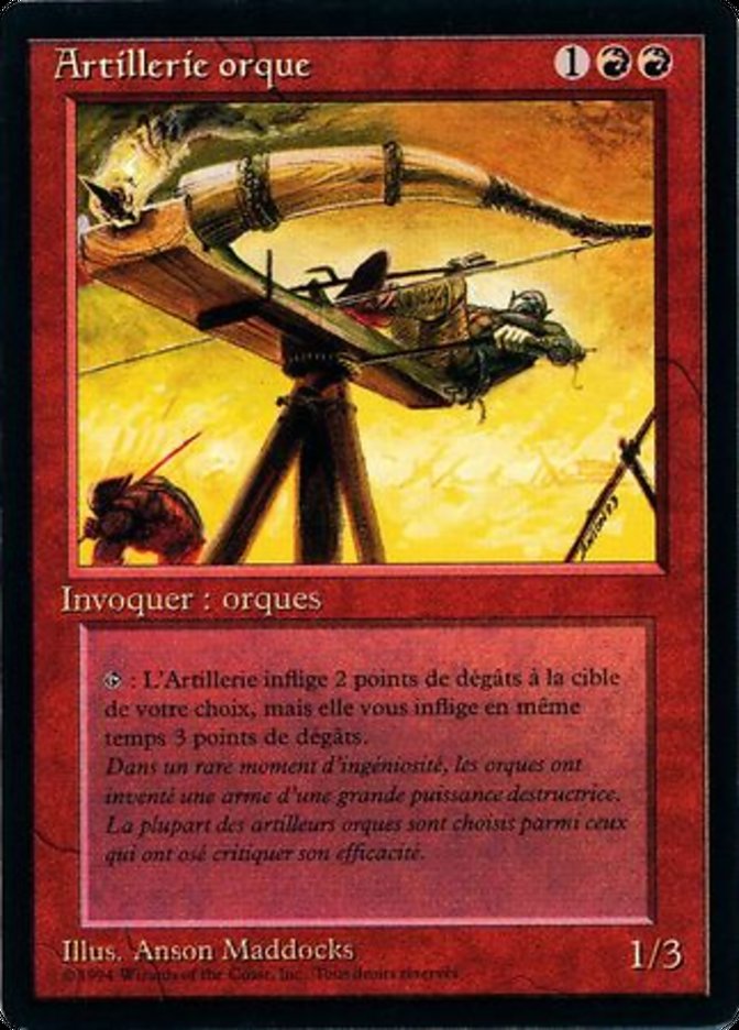 Orcish Artillery [Foreign Black Border] | Boutique FDB TCG