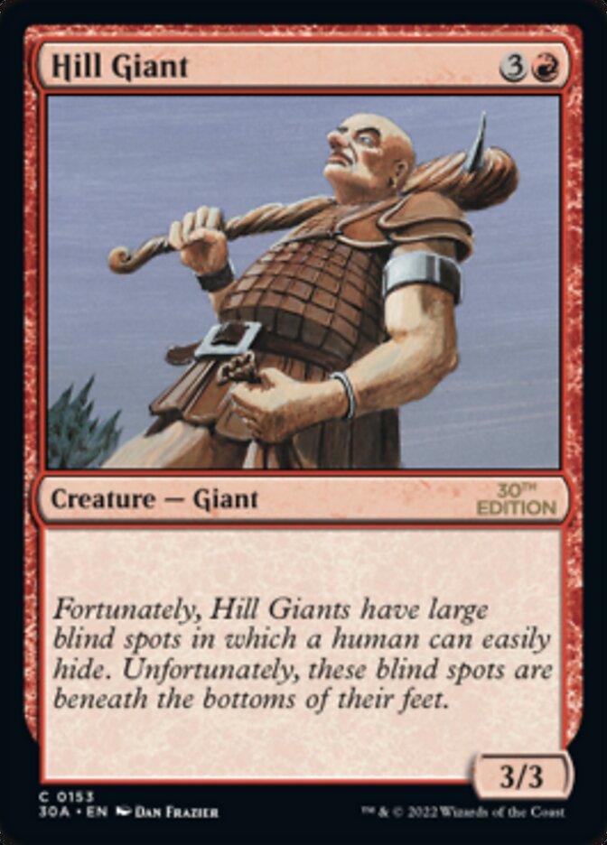 Hill Giant [30th Anniversary Edition] | Boutique FDB TCG