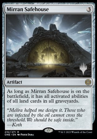 Mirran Safehouse (Promo Pack) [Phyrexia: All Will Be One Promos] | Boutique FDB TCG