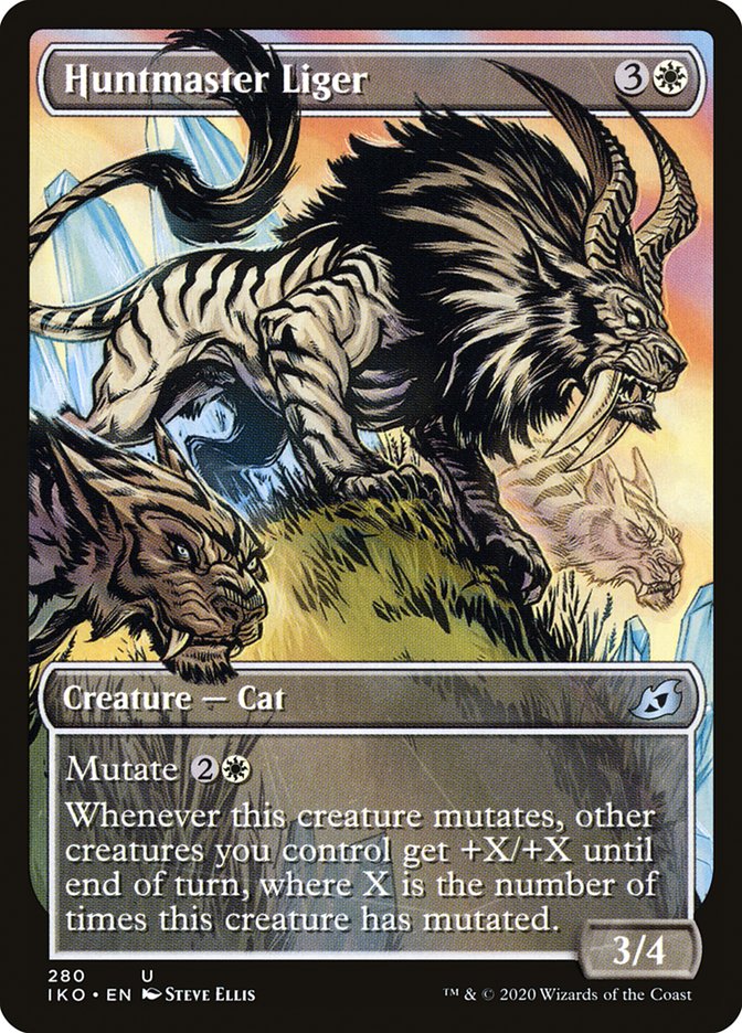 Huntmaster Liger (Showcase) [Ikoria: Lair of Behemoths] | Boutique FDB TCG