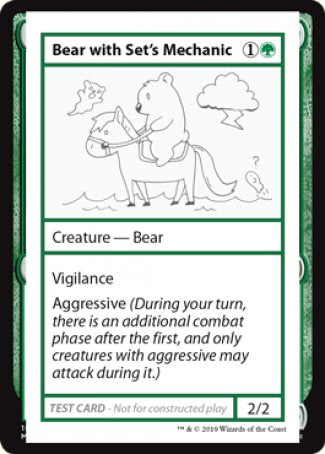 Bear with Set's Mechanic (2021 Edition) [Mystery Booster Playtest Cards] | Boutique FDB TCG