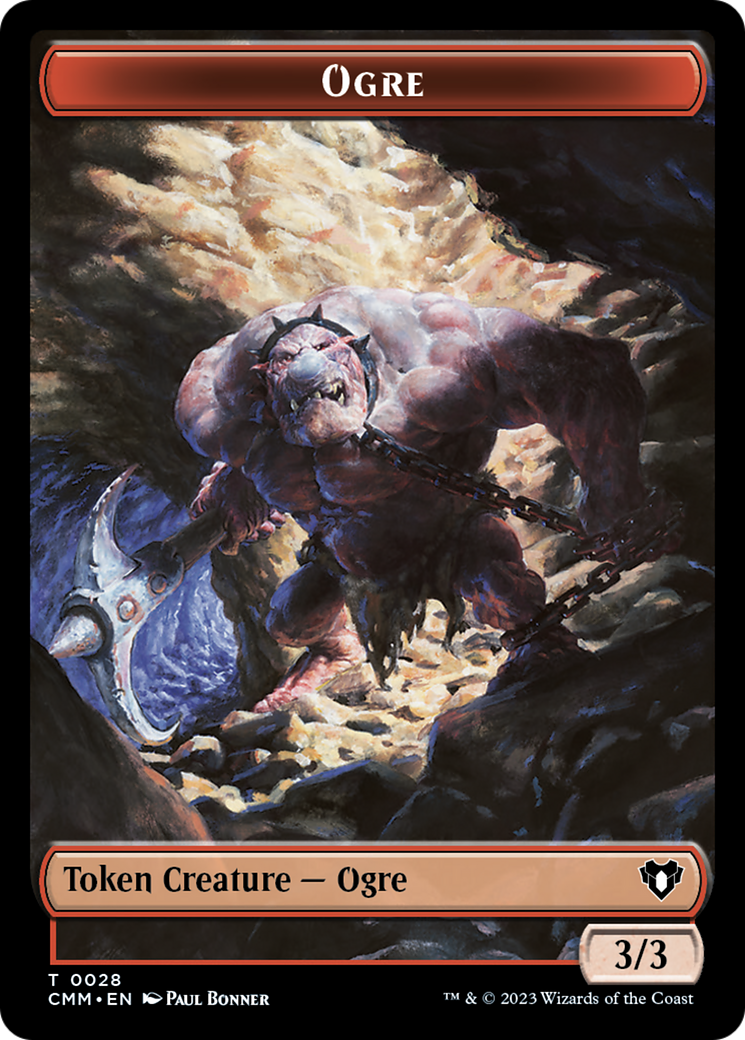 Treasure // Ogre Double-Sided Token [Commander Masters Tokens] | Boutique FDB TCG