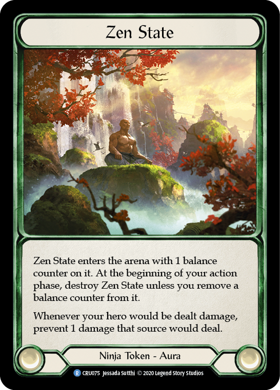 Zen State [CRU075] (Crucible of War)  1st Edition Rainbow Foil | Boutique FDB TCG