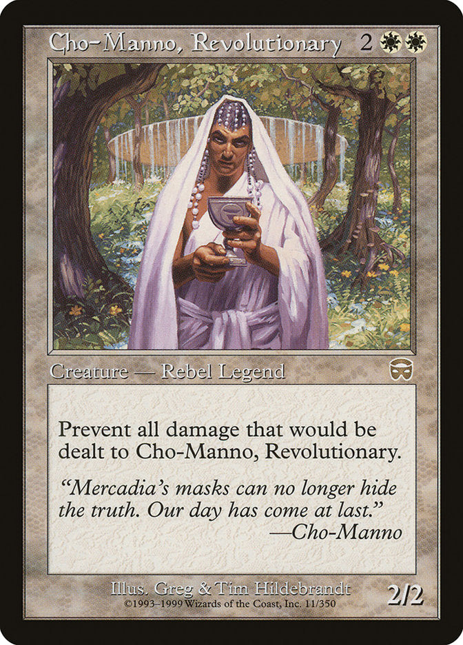 Cho-Manno, Revolutionary [Mercadian Masques] | Boutique FDB TCG