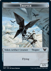 Thopter // Spirit (002) Double-Sided Token [Kamigawa: Neon Dynasty Commander Tokens] | Boutique FDB TCG