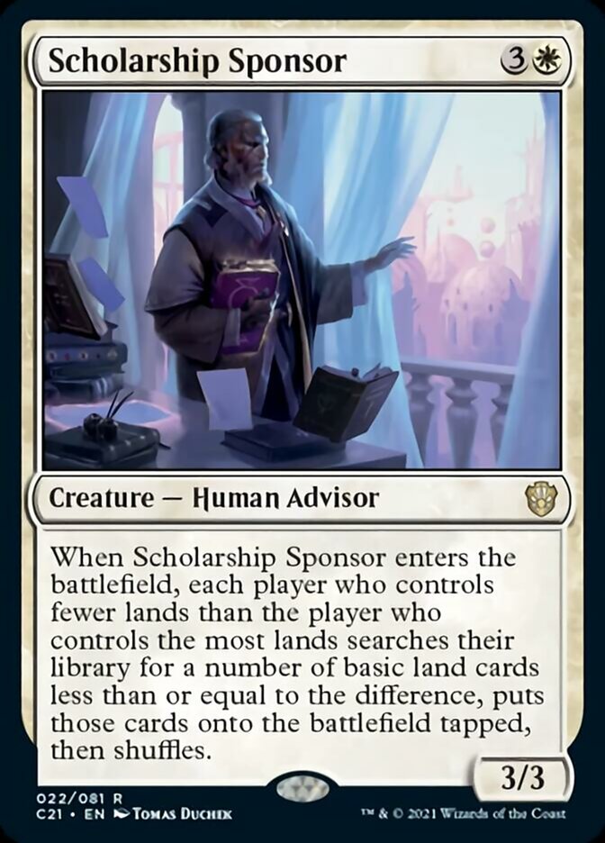 Scholarship Sponsor [Commander 2021] | Boutique FDB TCG