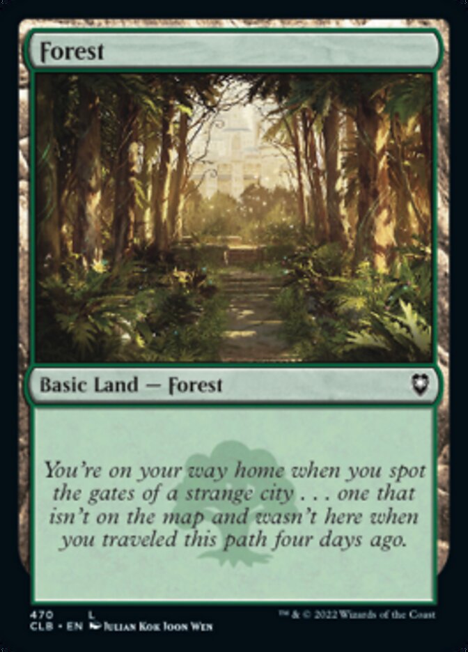 Forest (470) [Commander Legends: Battle for Baldur's Gate] | Boutique FDB TCG