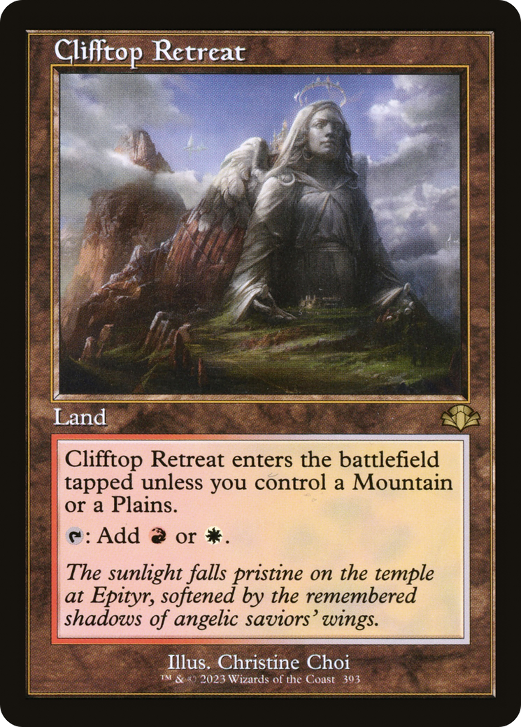 Clifftop Retreat (Retro) [Dominaria Remastered] | Boutique FDB TCG