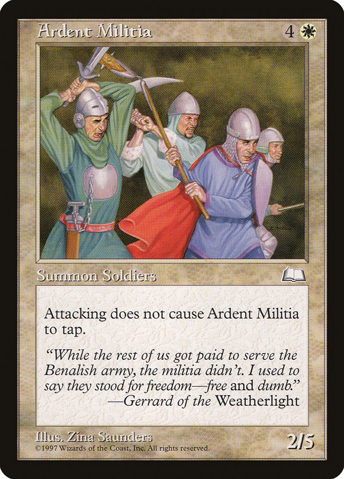 Ardent Militia [Weatherlight] | Boutique FDB TCG