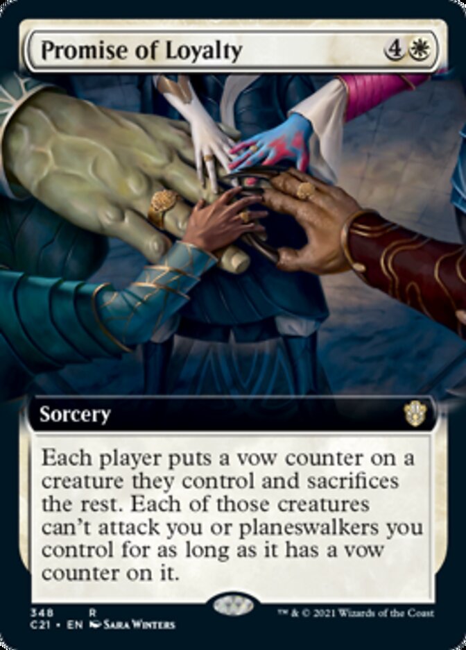 Promise of Loyalty (Extended Art) [Commander 2021] | Boutique FDB TCG