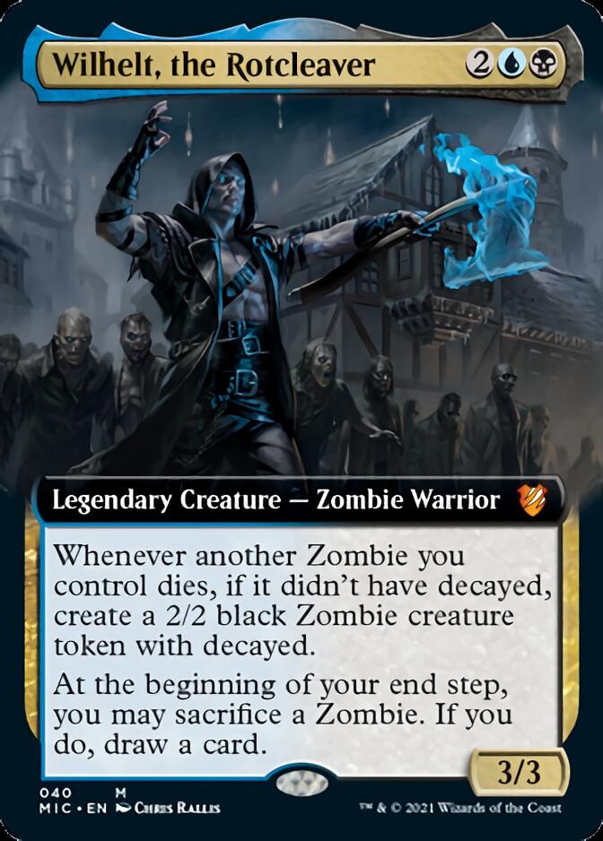 Wilhelt, the Rotcleaver (Extended Art) [Innistrad: Midnight Hunt Commander] | Boutique FDB TCG