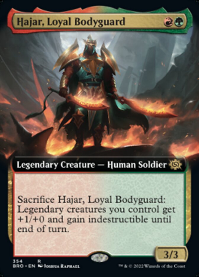 Hajar, Loyal Bodyguard (Extended Art) [The Brothers' War] | Boutique FDB TCG