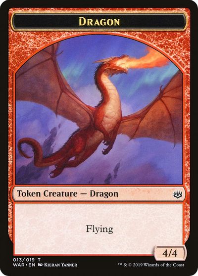 Dragon // Spirit Double-Sided Token [Challenger Decks 2020 Tokens] | Boutique FDB TCG