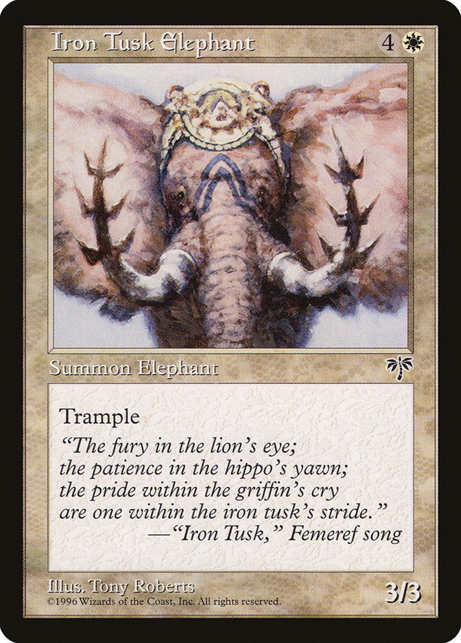 Iron Tusk Elephant [Mirage] | Boutique FDB TCG