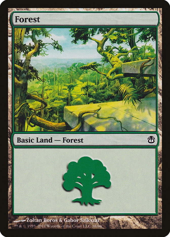 Forest (38) [Duel Decks: Ajani vs. Nicol Bolas] | Boutique FDB TCG