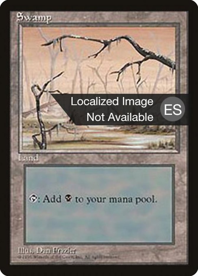 Swamp (B) [Fourth Edition (Foreign Black Border)] | Boutique FDB TCG