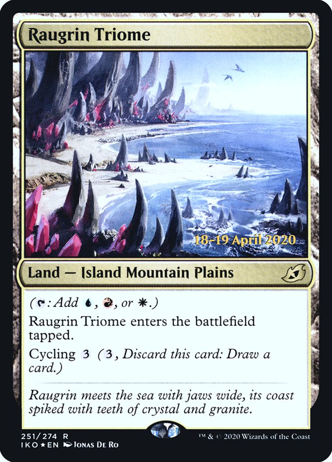 Raugrin Triome [Ikoria: Lair of Behemoths Prerelease Promos] | Boutique FDB TCG