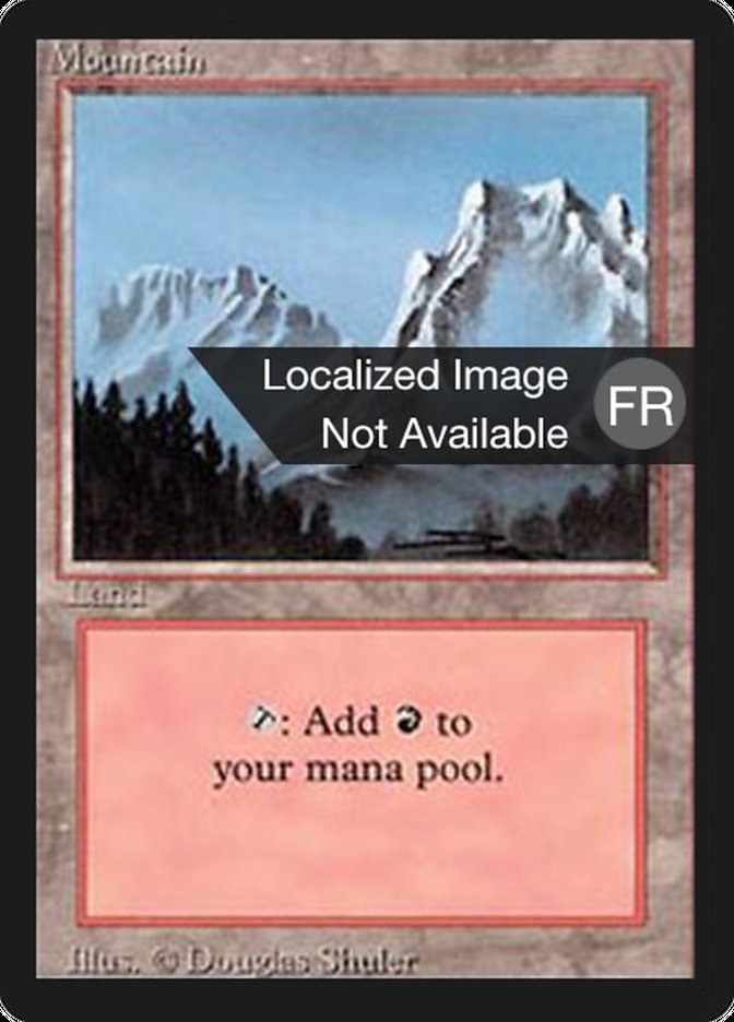 Mountain (B) [Foreign Black Border] | Boutique FDB TCG